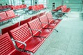 Chairs in the airport lounge area Royalty Free Stock Photo