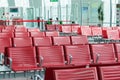 Chairs in the airport lounge area Royalty Free Stock Photo