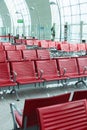 Chairs in the airport lounge area Royalty Free Stock Photo