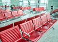 Chairs in the airport lounge area Royalty Free Stock Photo