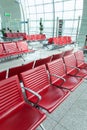 Chairs in the airport lounge area Royalty Free Stock Photo