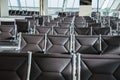 Chairs in the airport lounge area Royalty Free Stock Photo