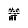 Chairs analysis trainer chairs icon. Simple business indoctrination icons for ui and ux, website or mobile application Royalty Free Stock Photo