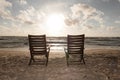 Chairs at the Beach 2 Royalty Free Stock Photo