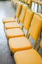 Chairs conference room in a building of the Lomonosov park. Royalty Free Stock Photo