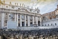 Chairs in front of Saint Peter Basilica, Vatican City, Italy Royalty Free Stock Photo