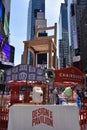 Chairs that inspire on the Chairousel at Times Square in Manhattan, New York