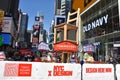 Chairs that inspire on the Chairousel at Times Square in Manhattan, New York