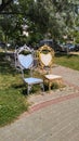 chairs of love Zatoka Ukraine Royalty Free Stock Photo