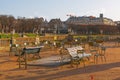 Chairs of Luxembourg Gardens Royalty Free Stock Photo