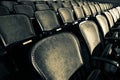 Chairs in an old theater Royalty Free Stock Photo