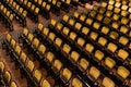 Chairs in an old theater Royalty Free Stock Photo