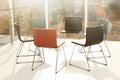 Chairs prepared for group therapy session. Meeting room interior Royalty Free Stock Photo
