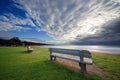 Chairs on seaside