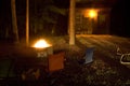 Chairs set around fire pit