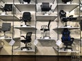 Office Chairs On Display in a store