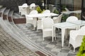 chairs and a table in white Royalty Free Stock Photo