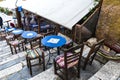 Bar in the Plaka neighborhood of Athens, Greece Royalty Free Stock Photo