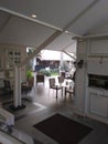 Chairs and tables in veranda