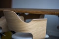 Chairs for visitors in the lawyers & x27; office close-up Royalty Free Stock Photo