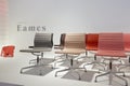 Chairs at Vitra stand during Salone del Mobile Royalty Free Stock Photo