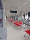 Chairs for the waitstaff that are neatly arranged so as to make the place look clean and beautiful Royalty Free Stock Photo