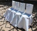 Chairs for the wedding. Thermal springs of Kallithea.-- Rhodes