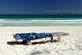 Chaise Lounge on the Beach Royalty Free Stock Photo