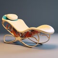 Artistic Lounge Chair With Surrealistic Biomechanics And Organic Biomorphic Forms