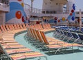 Chaise Lounges on a Ships Deck