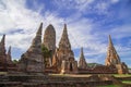 Chaiwattanaram temple Royalty Free Stock Photo