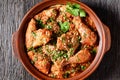 Chakhokhbili, stewed chicken in spicy tomato sauce Royalty Free Stock Photo