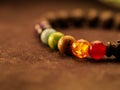 Chakra aromatherapy bracelet lava stone Royalty Free Stock Photo
