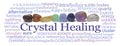 Chakra Crystal Therapy Word Cloud Royalty Free Stock Photo