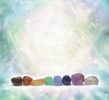 Chakra Crystals emitting beautiful energy Royalty Free Stock Photo