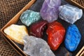 Chakra Healing Crystals Close Up Royalty Free Stock Photo