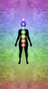 Chakra location on human body diagram