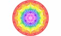 Seven Chakras Mandala on a white background Royalty Free Stock Photo