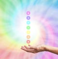 Chakra Rainbow Healing Spiral Royalty Free Stock Photo