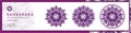 Chakra Symbols, Crown Chakra - SAHASRARA - Knowledge, Consciousness, Fullfillment, Spirituality - `I UNDERSTAND`