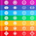 Chakra Symbols Vector Design Royalty Free Stock Photo