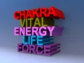 Chakra vital energy life force Royalty Free Stock Photo