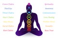 Chakras Names Kundalini Coiled Snake Man Meanings Symbols