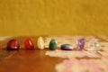 Chakras Stones to heal Royalty Free Stock Photo