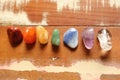 Chakras Stones to heal Royalty Free Stock Photo