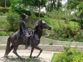 Chalan and Peruvian Paso Horse statue in Barranco