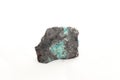 chalcedony on hemimorphite mineral sample Royalty Free Stock Photo
