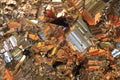 Chalcopyrite background Royalty Free Stock Photo