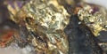 Chalcopyrite Copper iron sulfide mineral Macro.