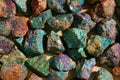 chalcopyrite mineral collection Royalty Free Stock Photo